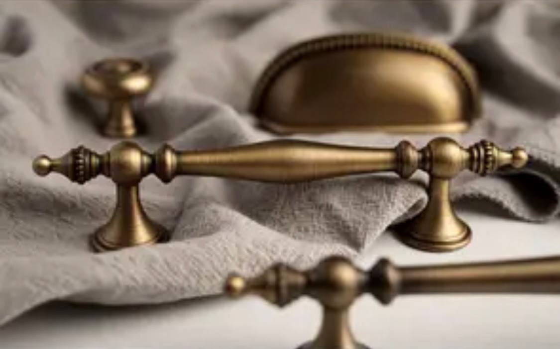 Modern Bronze Cabinet Handles Kitchen Knob  Pull Wardrobe Furniture Handle for Cabinet Living Room Home Office Bedroom Antique Brass Pull