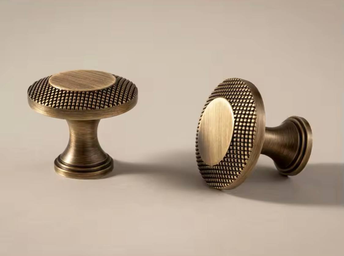 Modern Bronze Cabinet Handles Kitchen Knob  Pull Wardrobe Furniture Handle for Cabinet Living Room Home Office Bedroom Antique Brass Pull