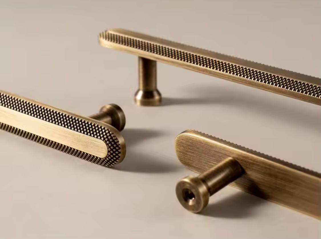Modern Bronze Cabinet Handles Kitchen Knob  Pull Wardrobe Furniture Handle for Cabinet Living Room Home Office Bedroom Antique Brass Pull