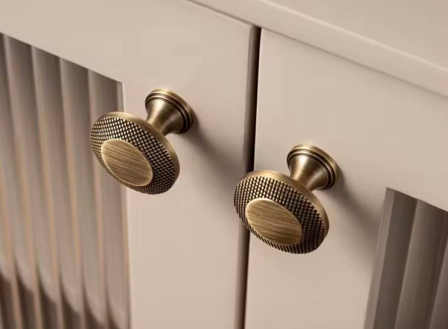 Modern Bronze Cabinet Handles Kitchen Knob  Pull Wardrobe Furniture Handle for Cabinet Living Room Home Office Bedroom Antique Brass Pull