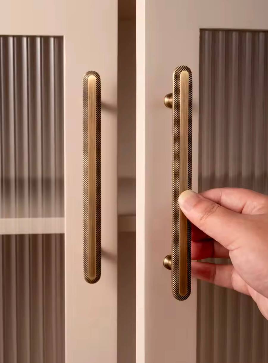 Modern Bronze Cabinet Handles Kitchen Knob  Pull Wardrobe Furniture Handle for Cabinet Living Room Home Office Bedroom Antique Brass Pull